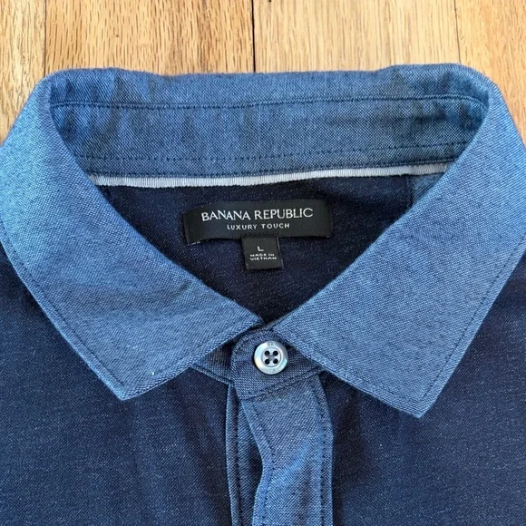 Banana Republic Blue Casual Shirt - Picture 2 of 5